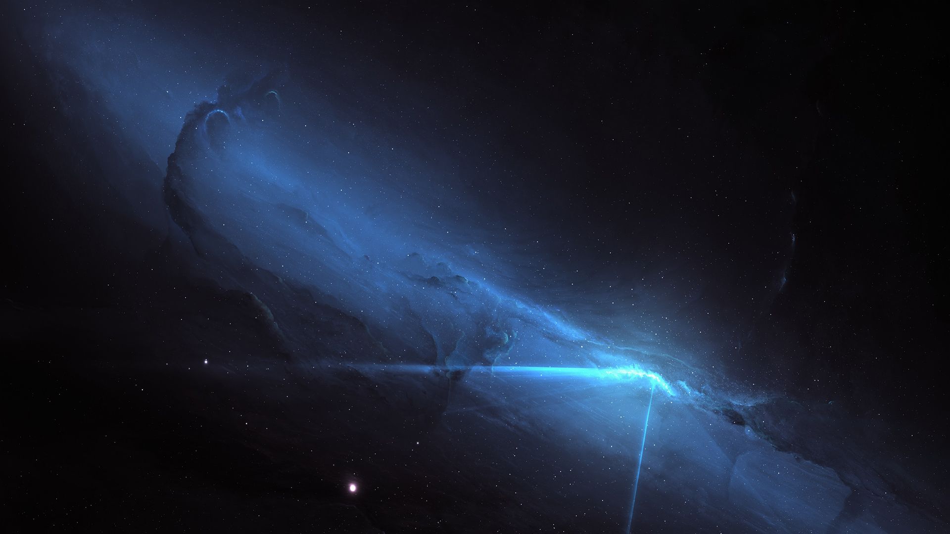 星辰为伴 计算机桌面上的黑夜星空壁纸之美